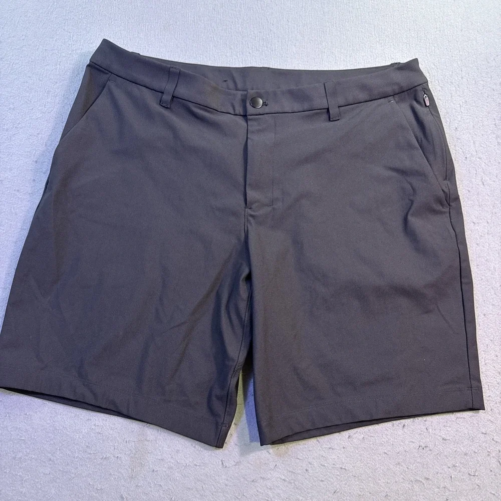 Lululemon Commission Short 9 Classic Black Mens Size 36 LM7BMIS Golf Commuter